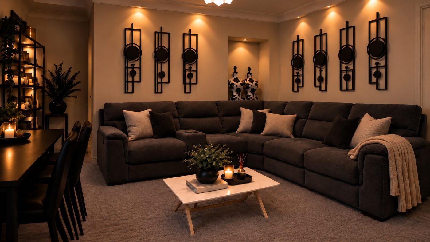 Three design options for the same wall